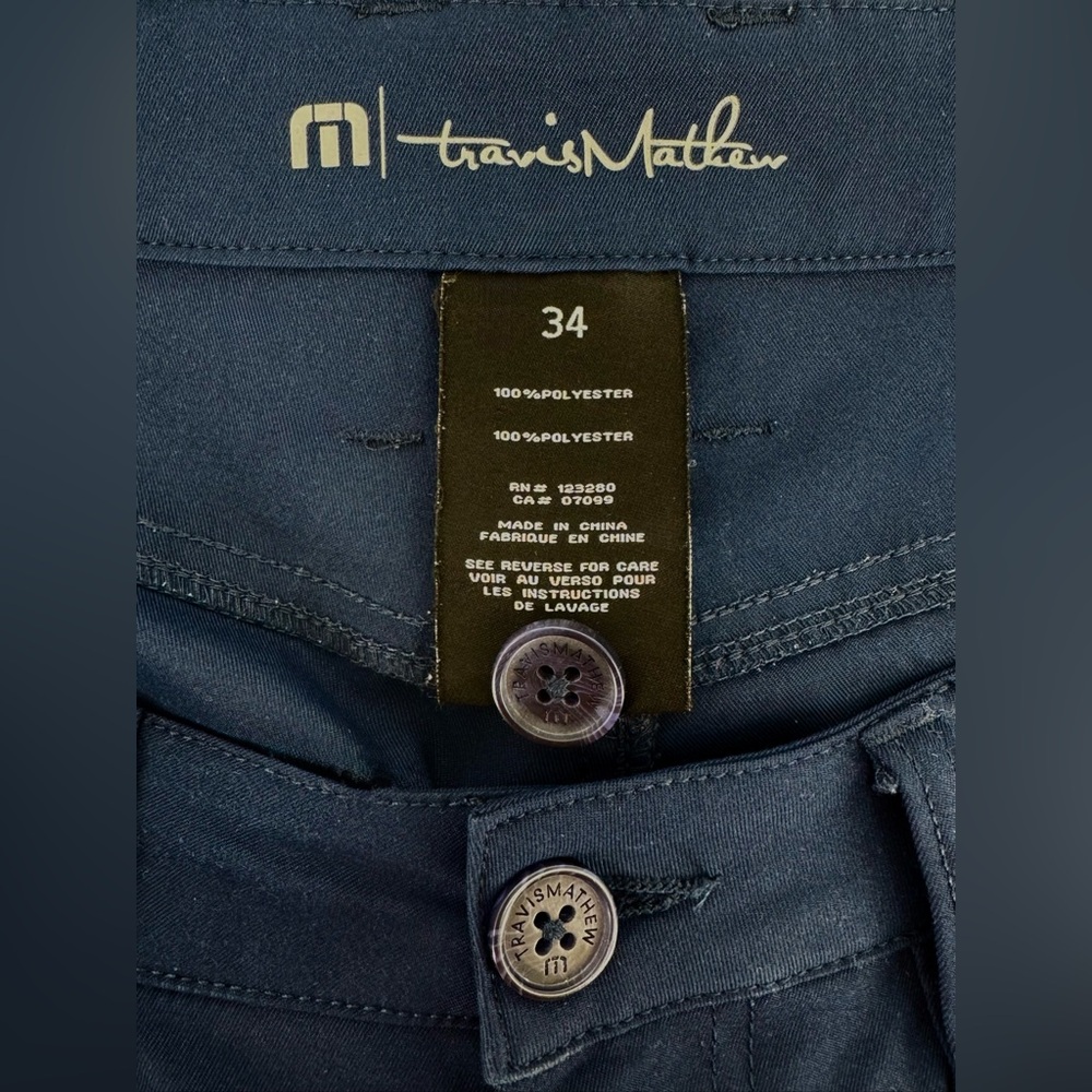 Men’s Travis Mathew Level Up Slim Fit Golf Pants. 34x32 - Picture 4 of 7